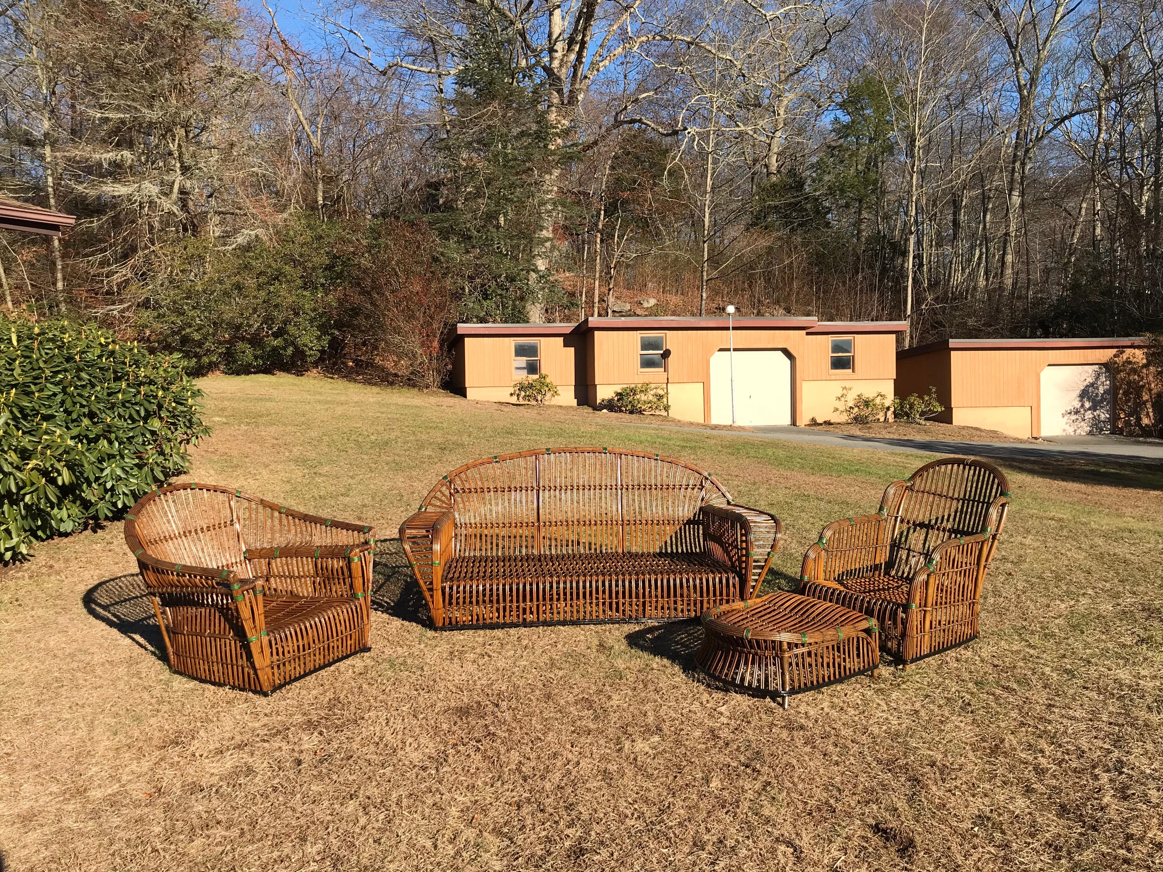 American Antique Stick Wicker Set