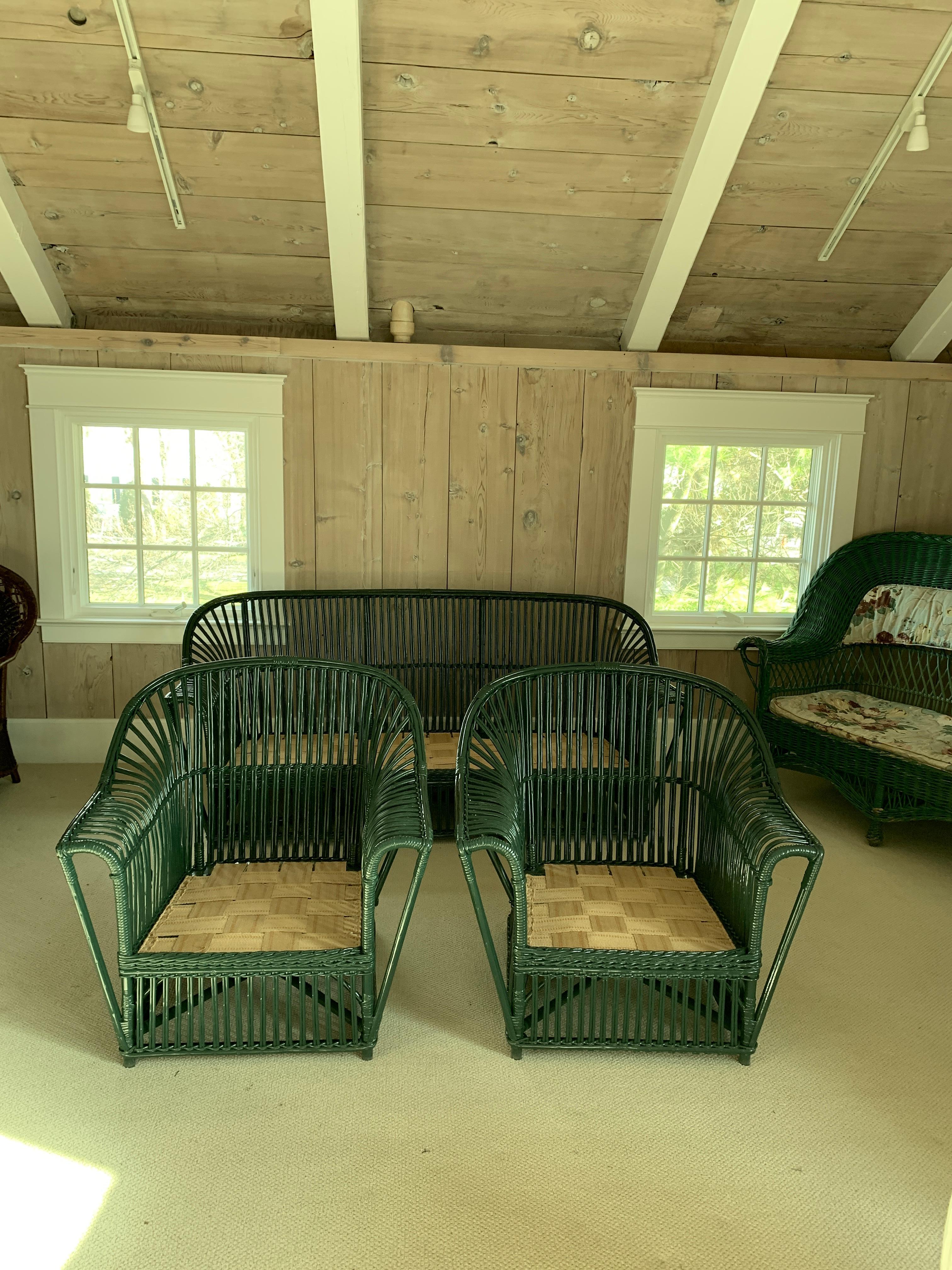 American Antique Stick Wicker Set