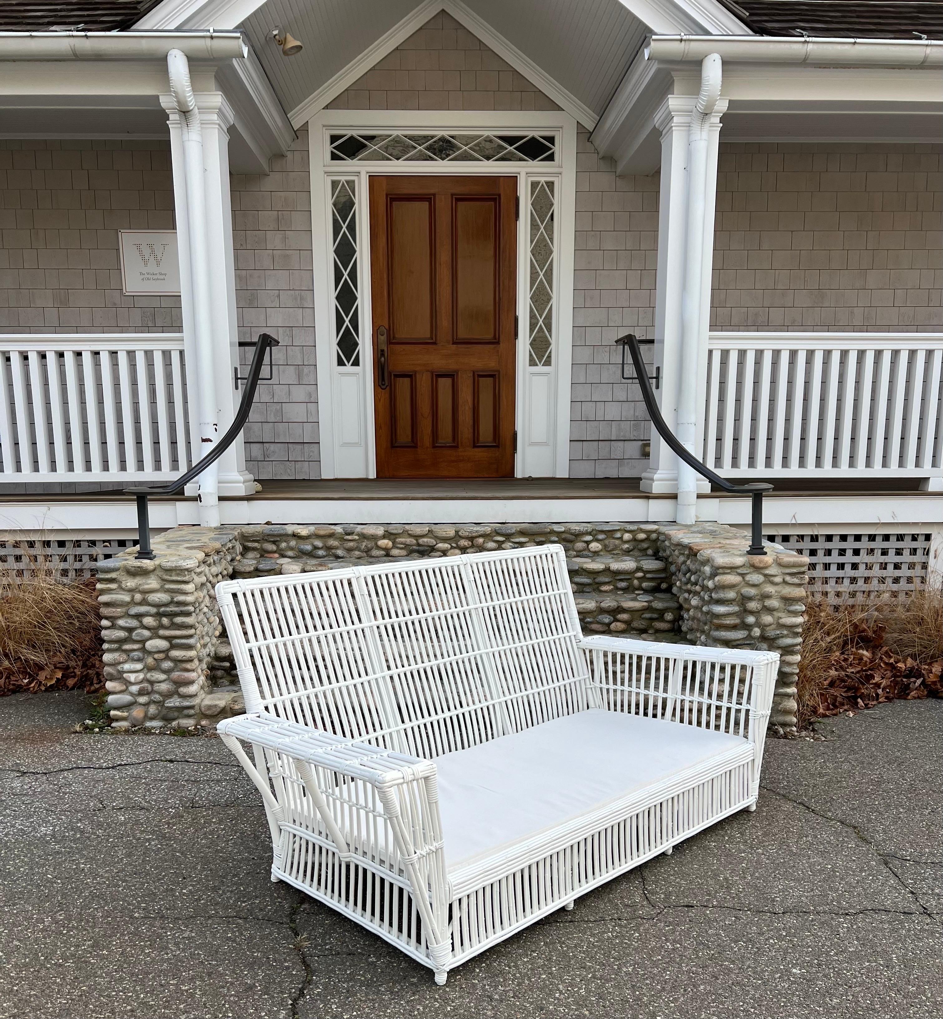 Mid-20th Century Antique Stick Wicker Set For Sale