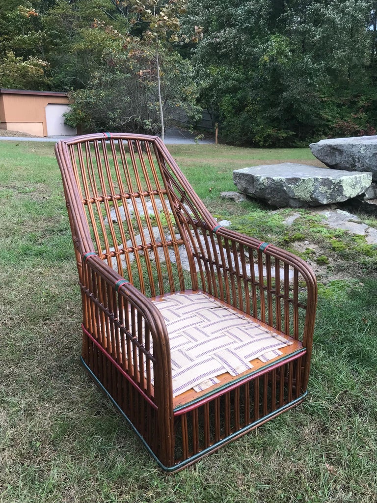 Antique Stick Wicker Set at 1stDibs