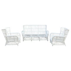 Antique Stick Wicker Set