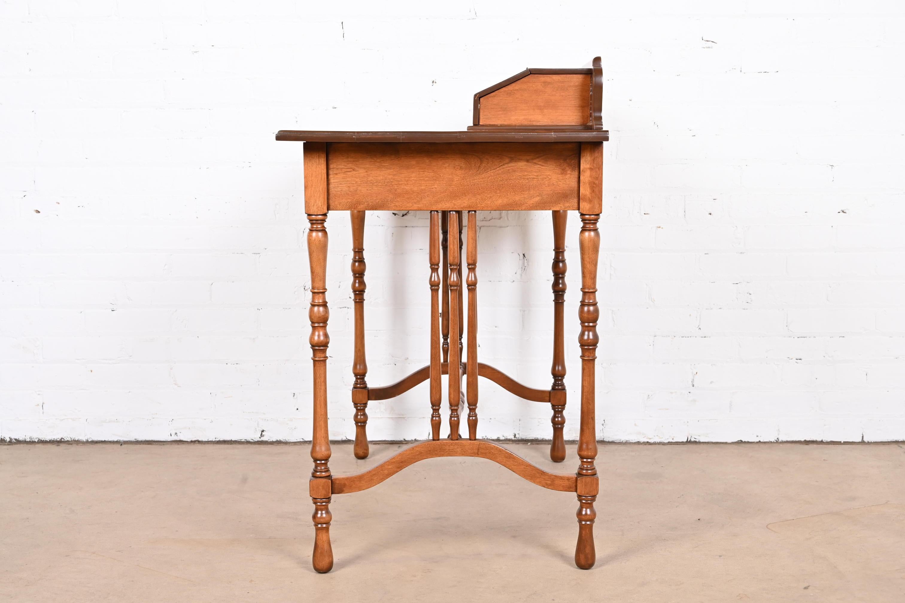 Antique Stickley Brothers American Colonial Maple Writing Desk, Newly Refinished For Sale 9