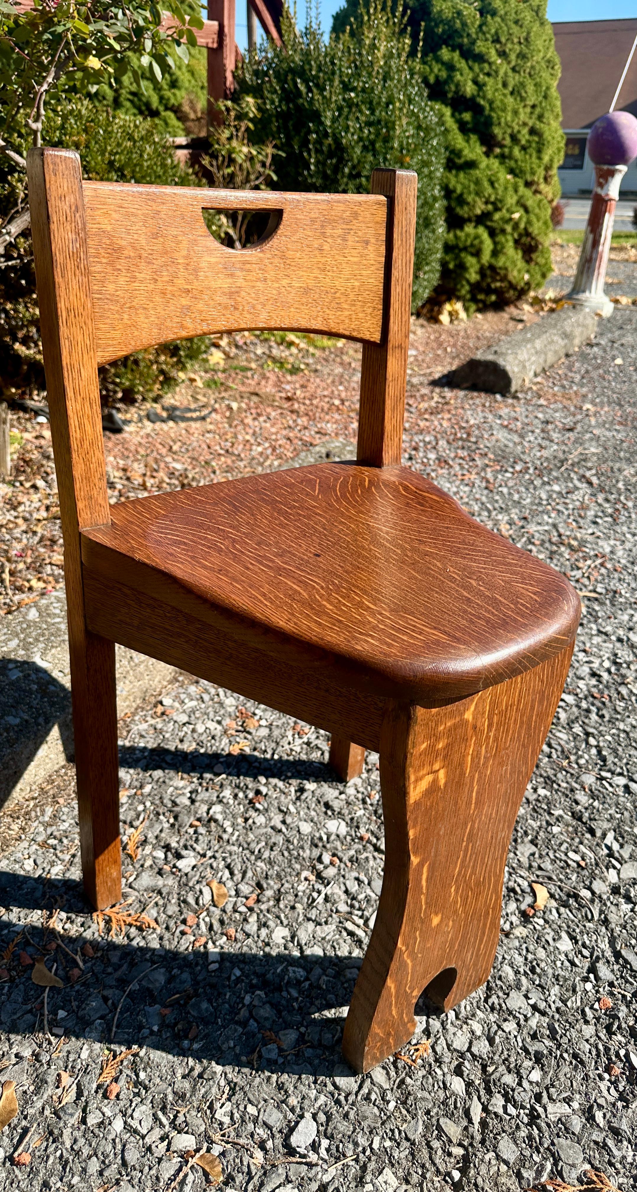 Arts and Crafts Ancienne chaise de jeu Stickley Brothers - W5051 en vente