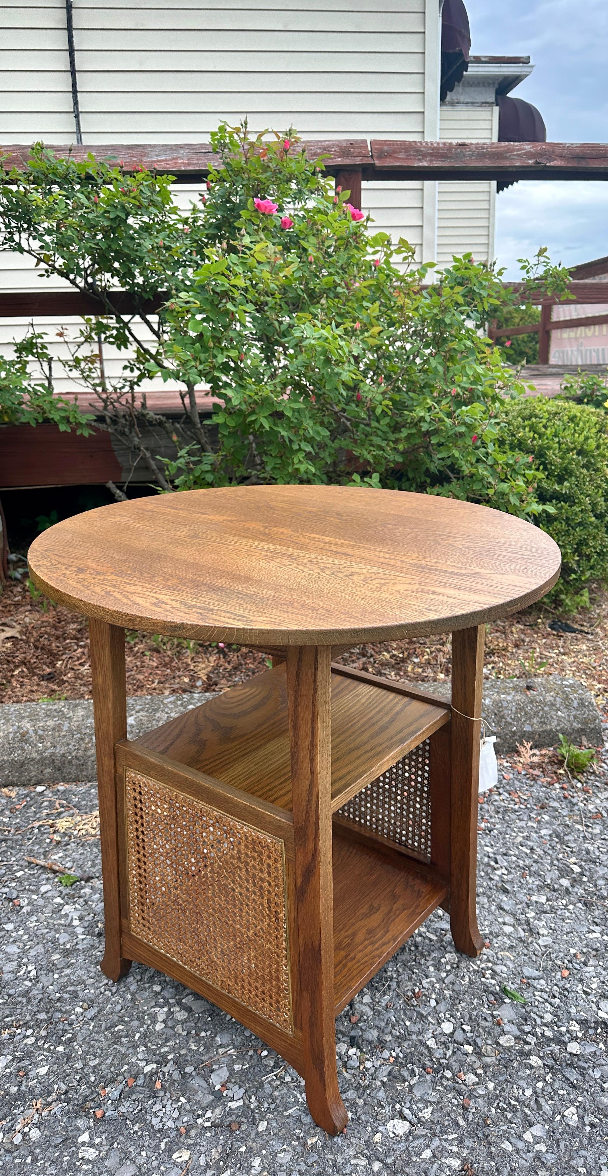 Antique Stickley Brothers Lamp Table - W2285 4