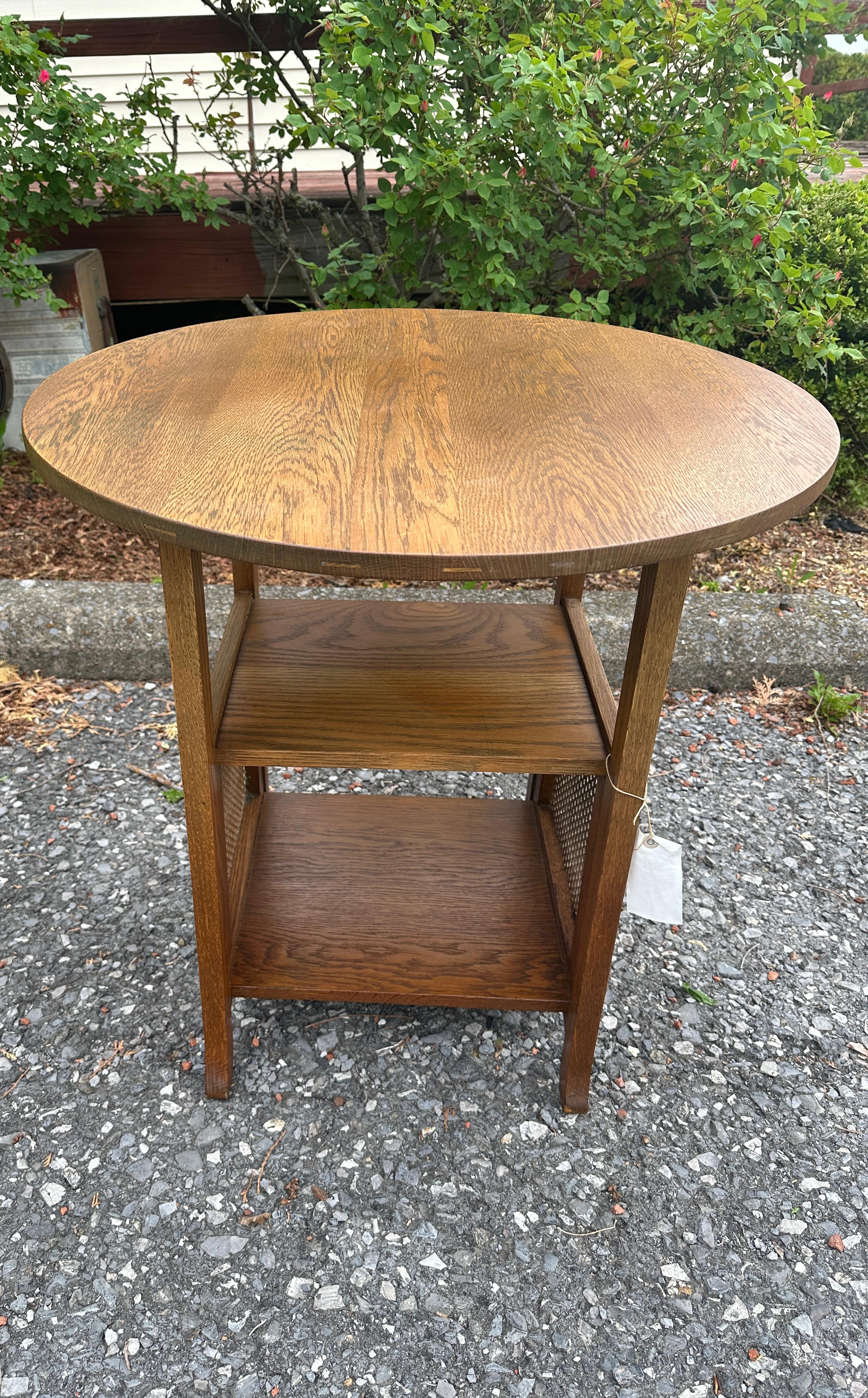 Antique Stickley Brothers Lamp Table - W2285 6