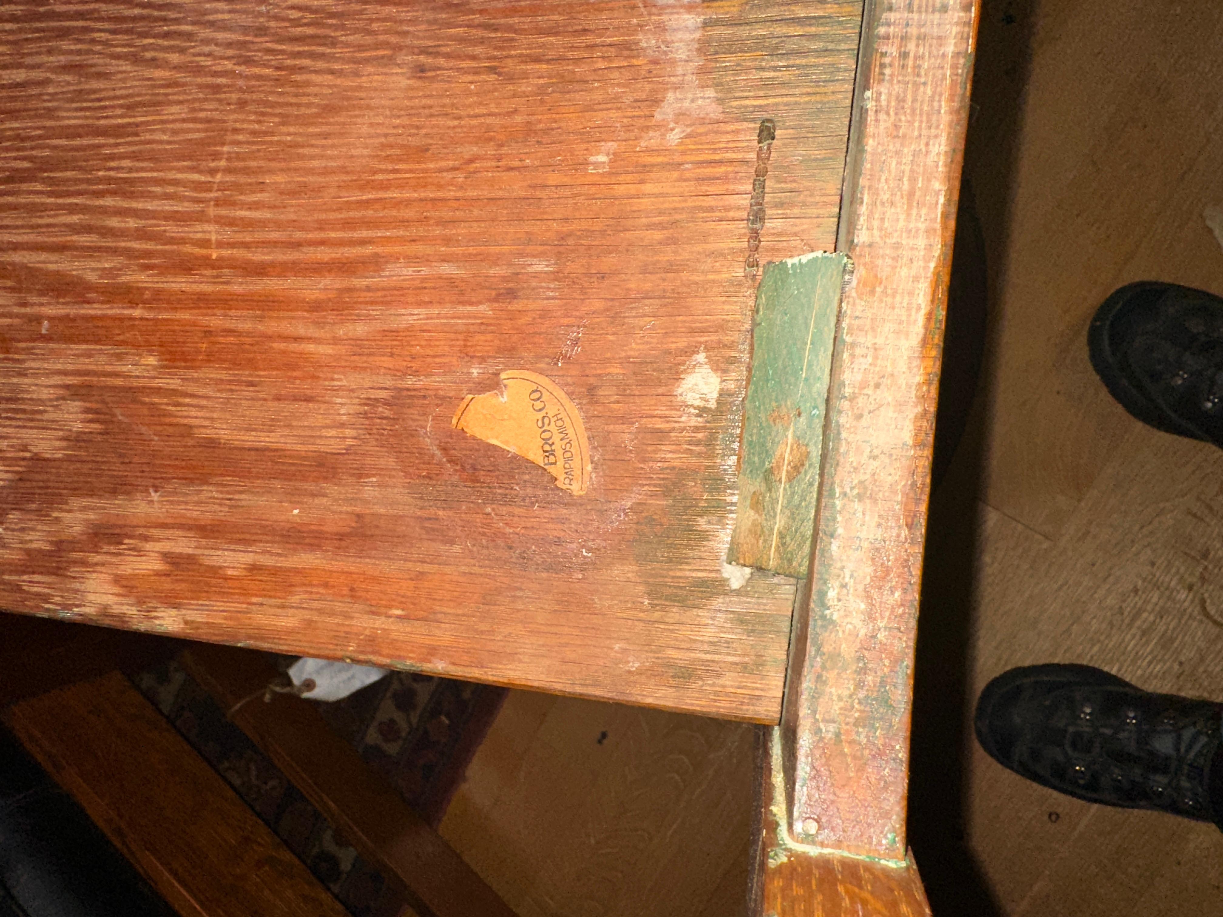 Antique Stickley Brothers Lamp Table - W2285 10