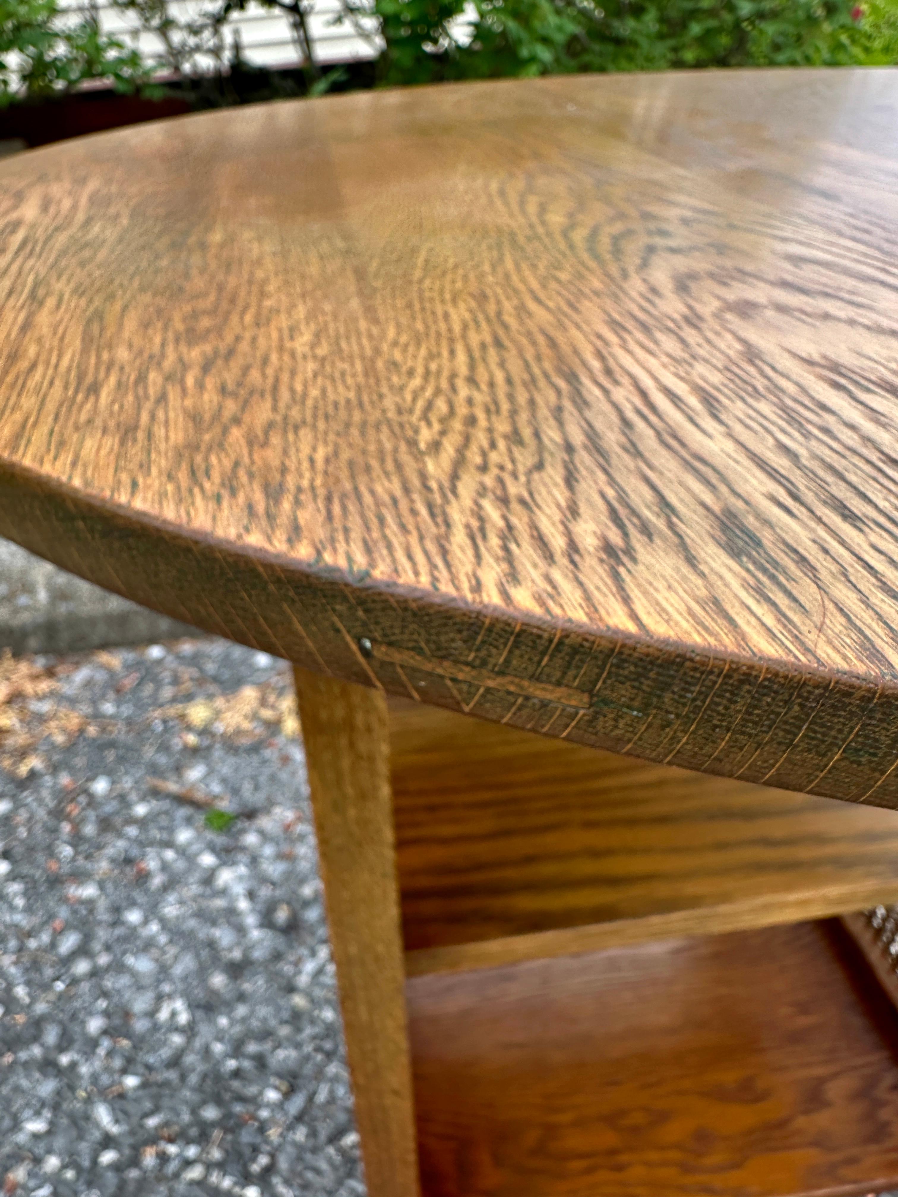 American Antique Stickley Brothers Lamp Table - W2285