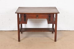 Antique Stickley Brothers Mission Oak Arts & Crafts Desk or Library Table