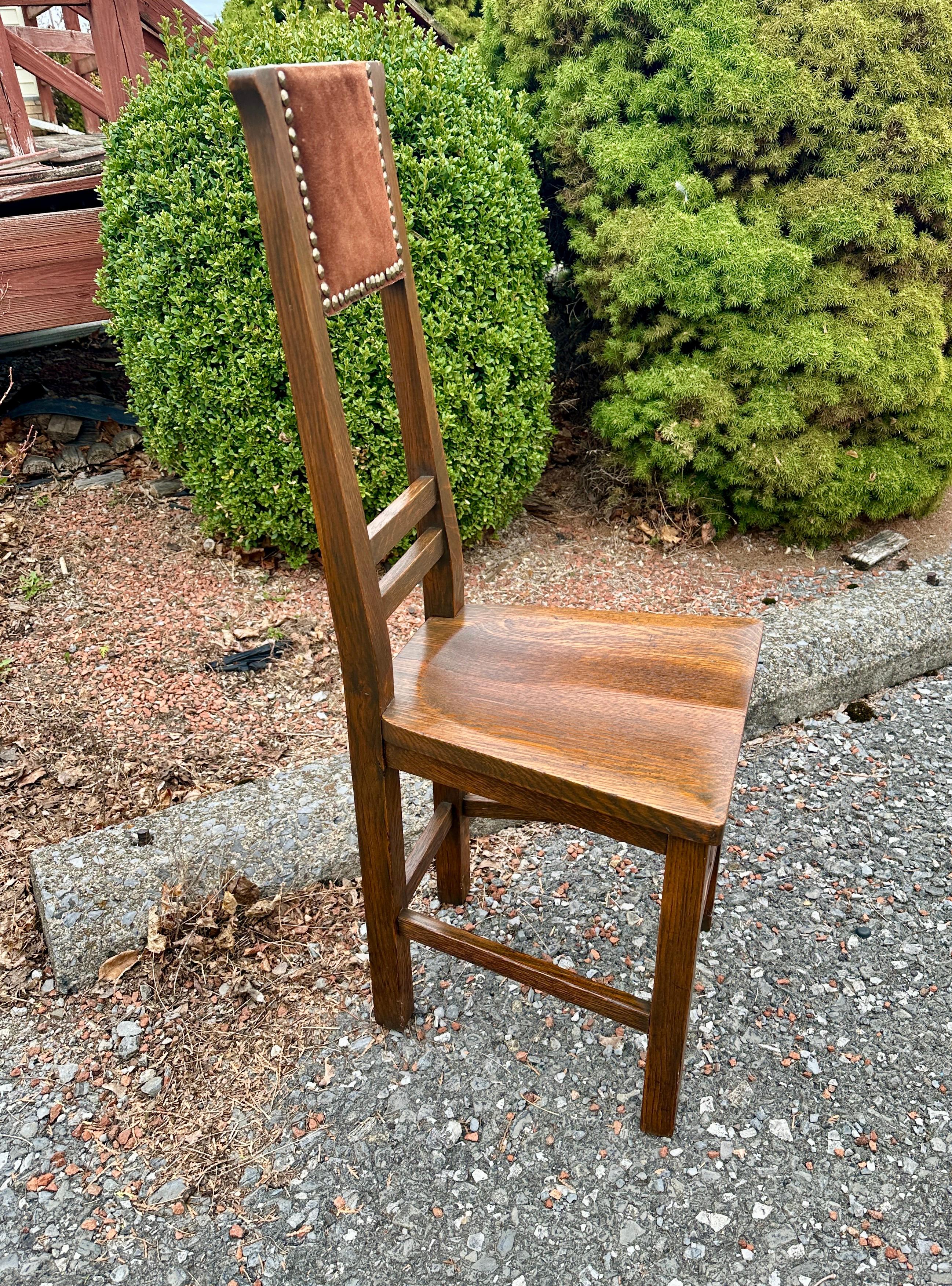 Antique Stickley Brothers Narrow Chair - W7975 en venta 4