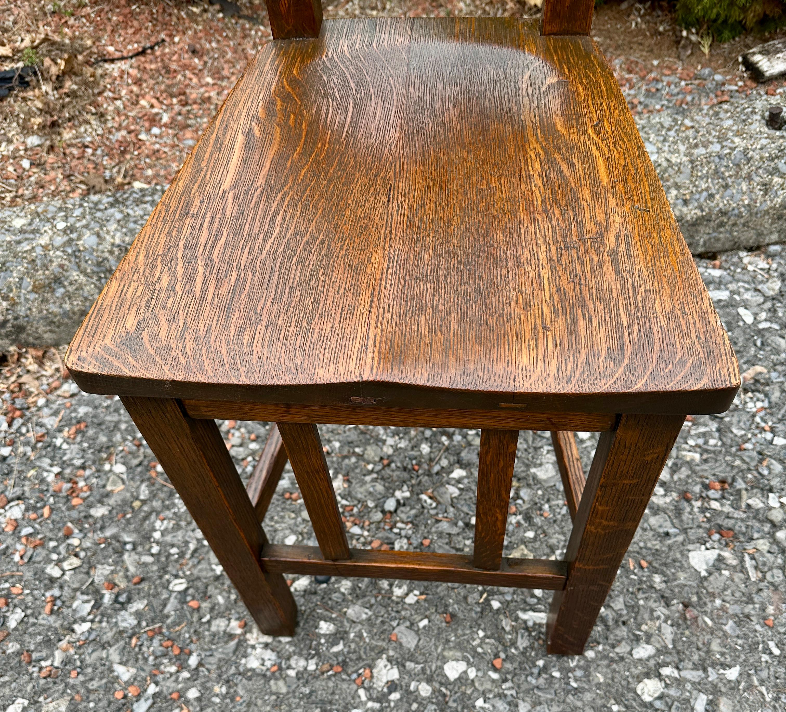 Antique Stickley Brothers Narrow Chair - W7975 en venta 8