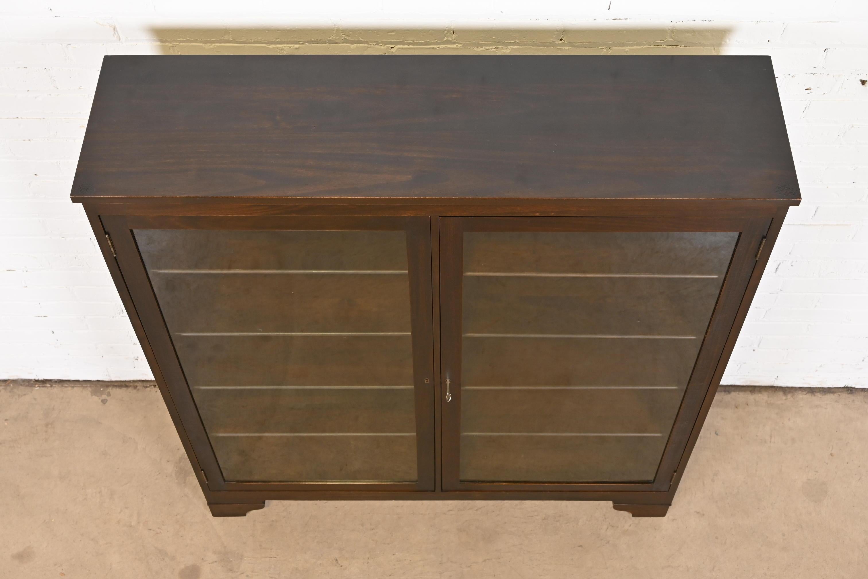 Antique Stickley Brothers Style Arts and Crafts Mahogany Double Bookcase 2