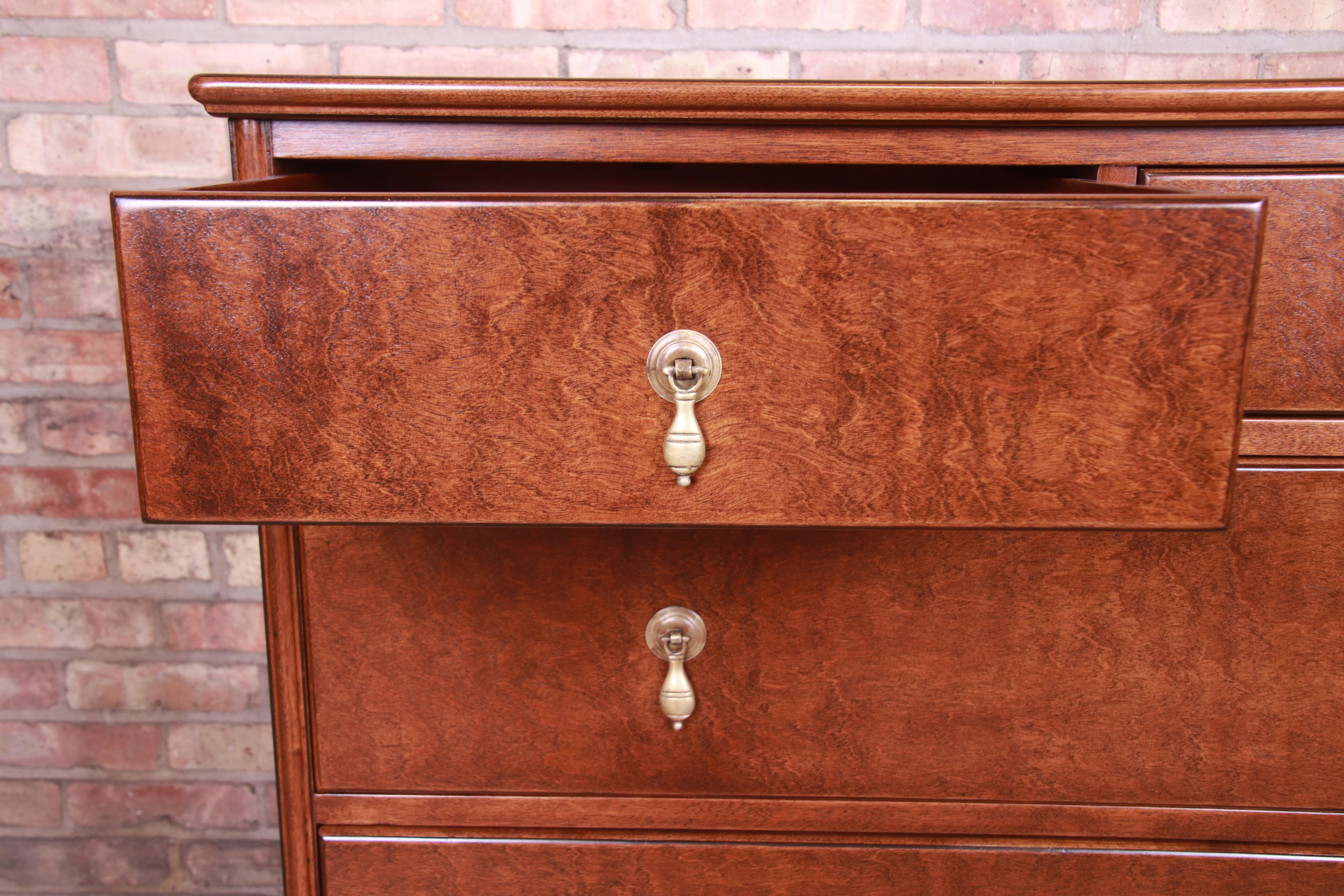 Antique Stickley Brothers William & Mary Maple Chest of Drawers, Refinished 1