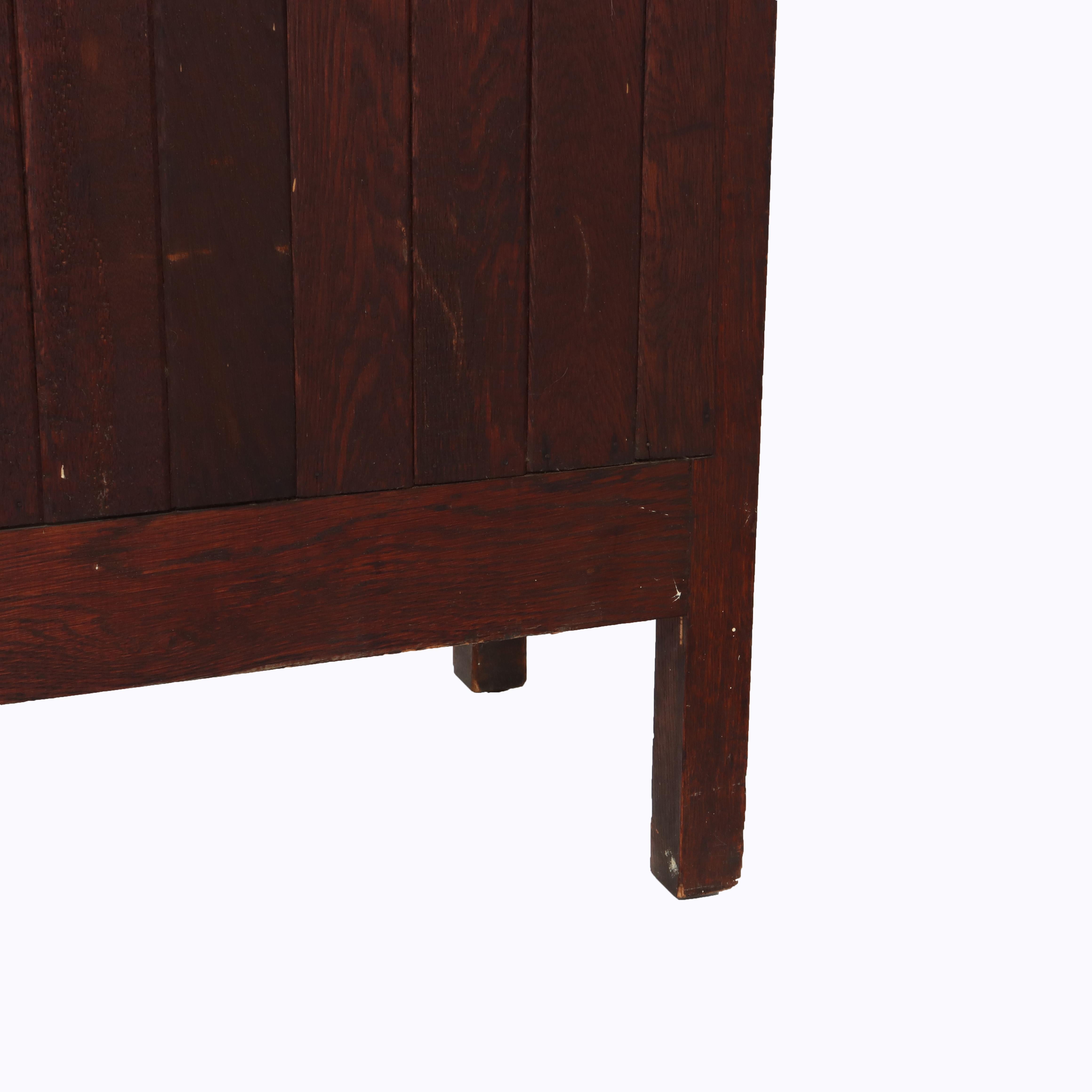Arte Antiques della scuola Harvey Ellis Arts & Craft di Oak, mobile portavivande a uno sportello in vendita 13