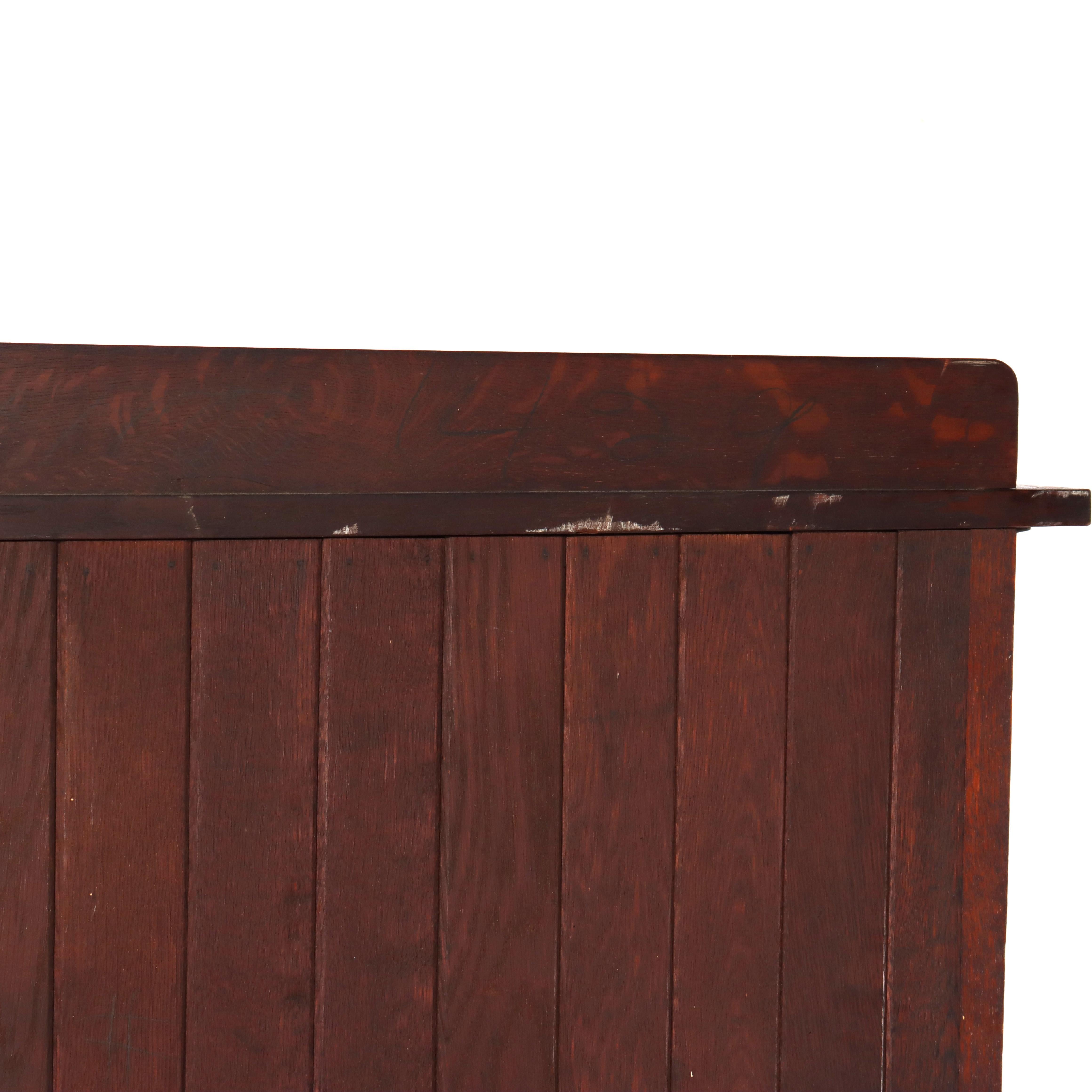 Arte Antiques della scuola Harvey Ellis Arts & Craft di Oak, mobile portavivande a uno sportello in vendita 14