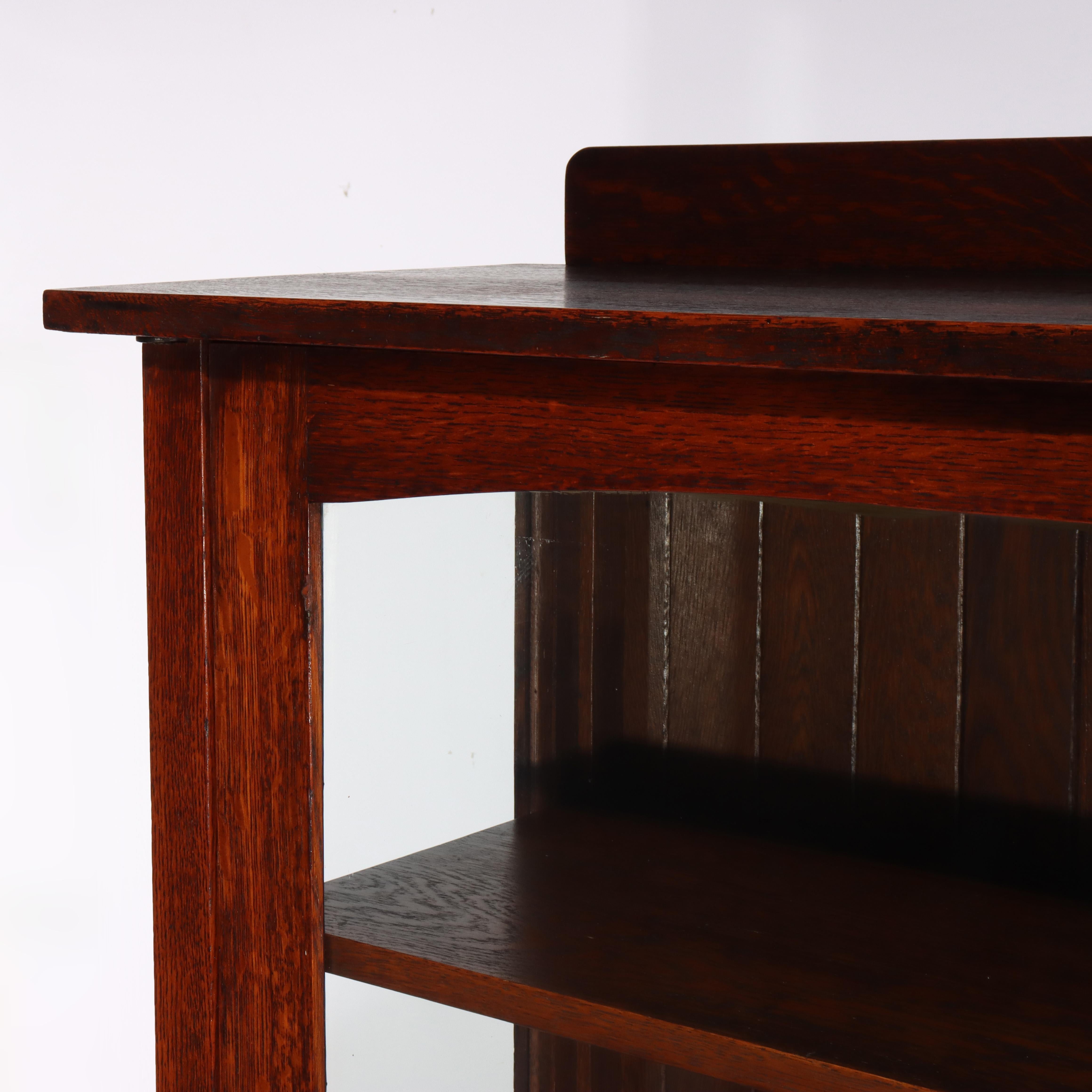 Arte Antiques della scuola Harvey Ellis Arts & Craft di Oak, mobile portavivande a uno sportello in vendita 1