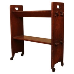 Antique Stickley Oak Arts & Crafts Mission Bookshelf. C. 1910