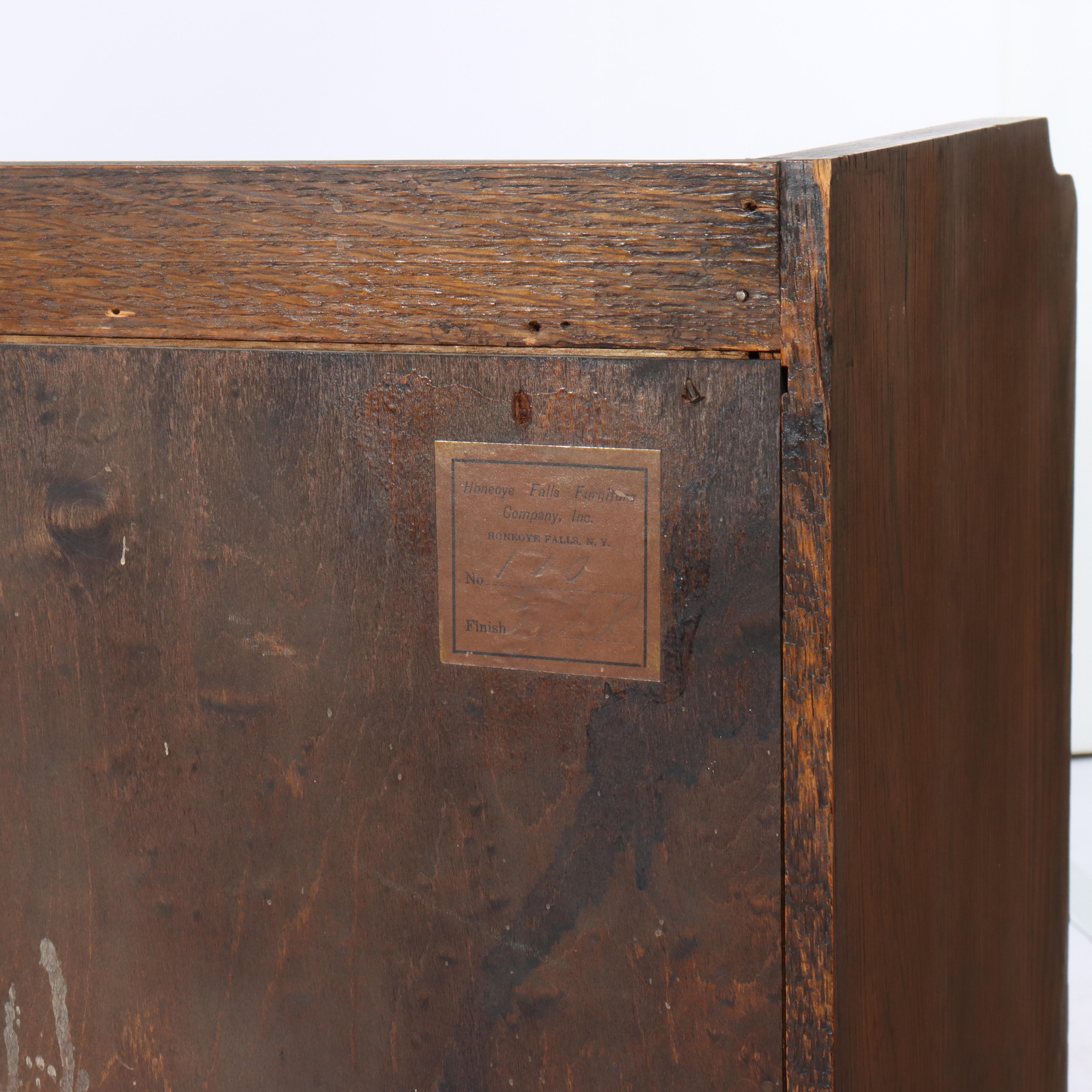 Ancienne bibliothèque à 2 portes de l'école Stickley Arts & Crafts C1920 en vente 1