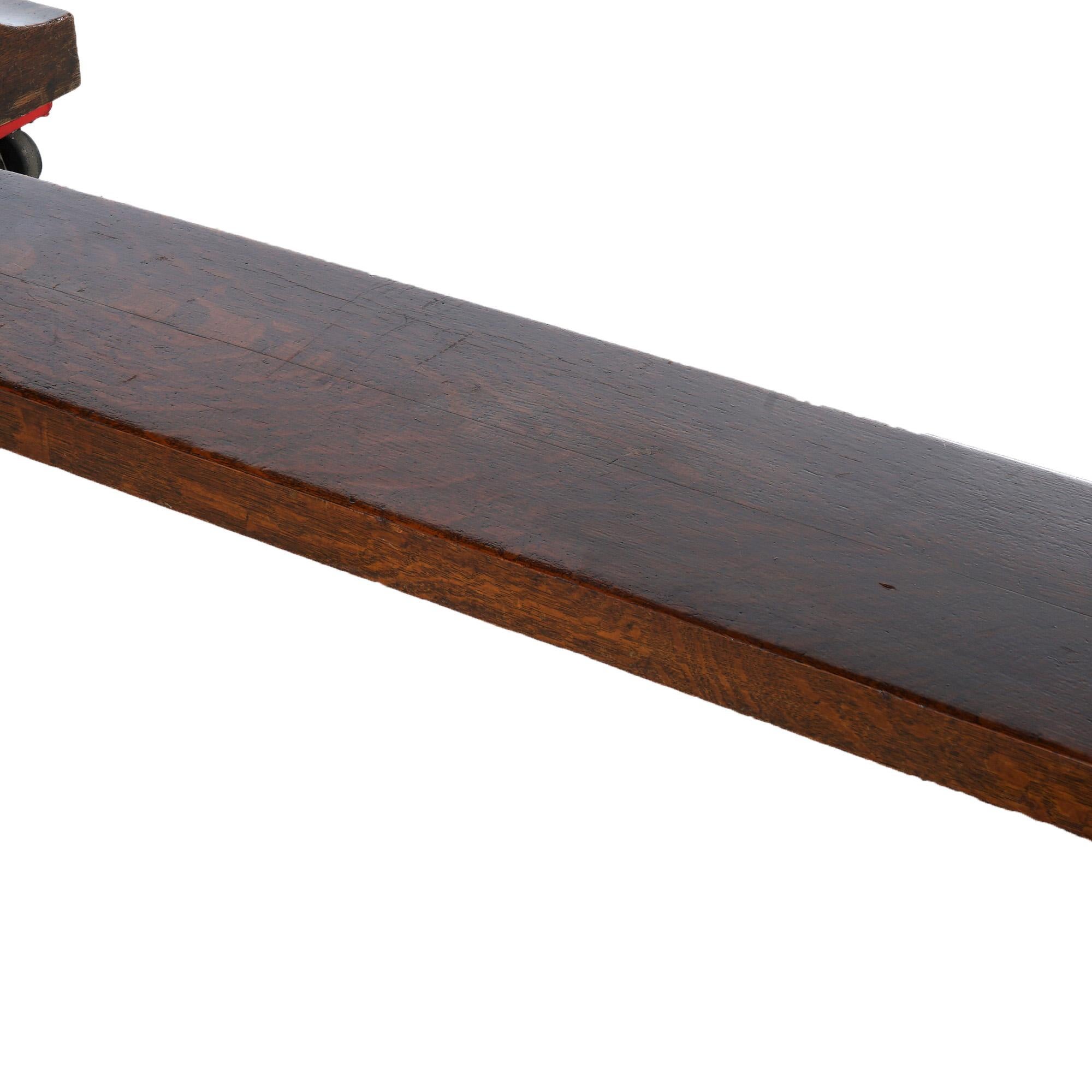 Antigua escuela Stickley Arts & Crafts Mission Oak Mesa de conferencias C1910 en venta 2