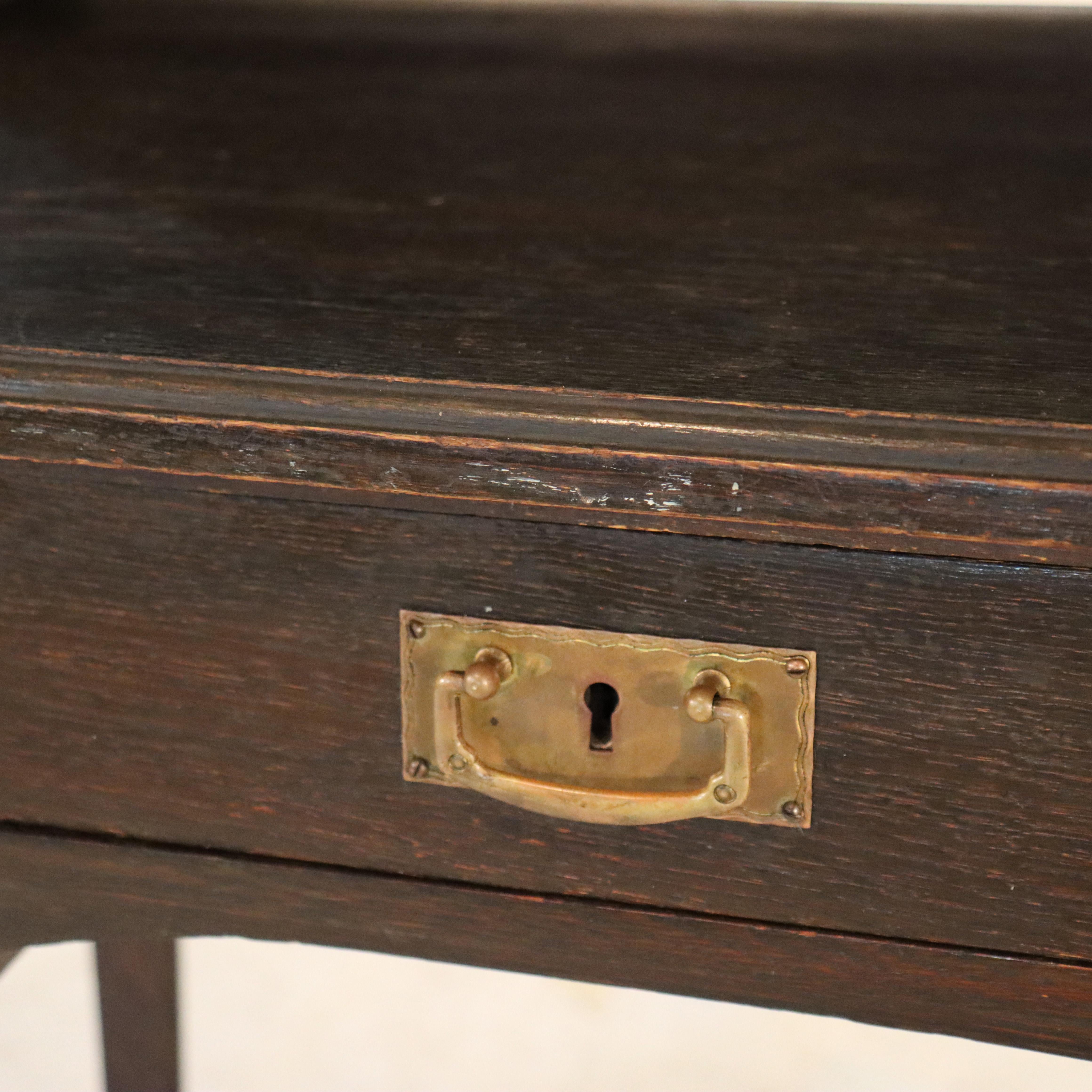 Ancien bureau de dame en chêne Mission Arts & Crafts de l'école Stickley c1920 en vente 11