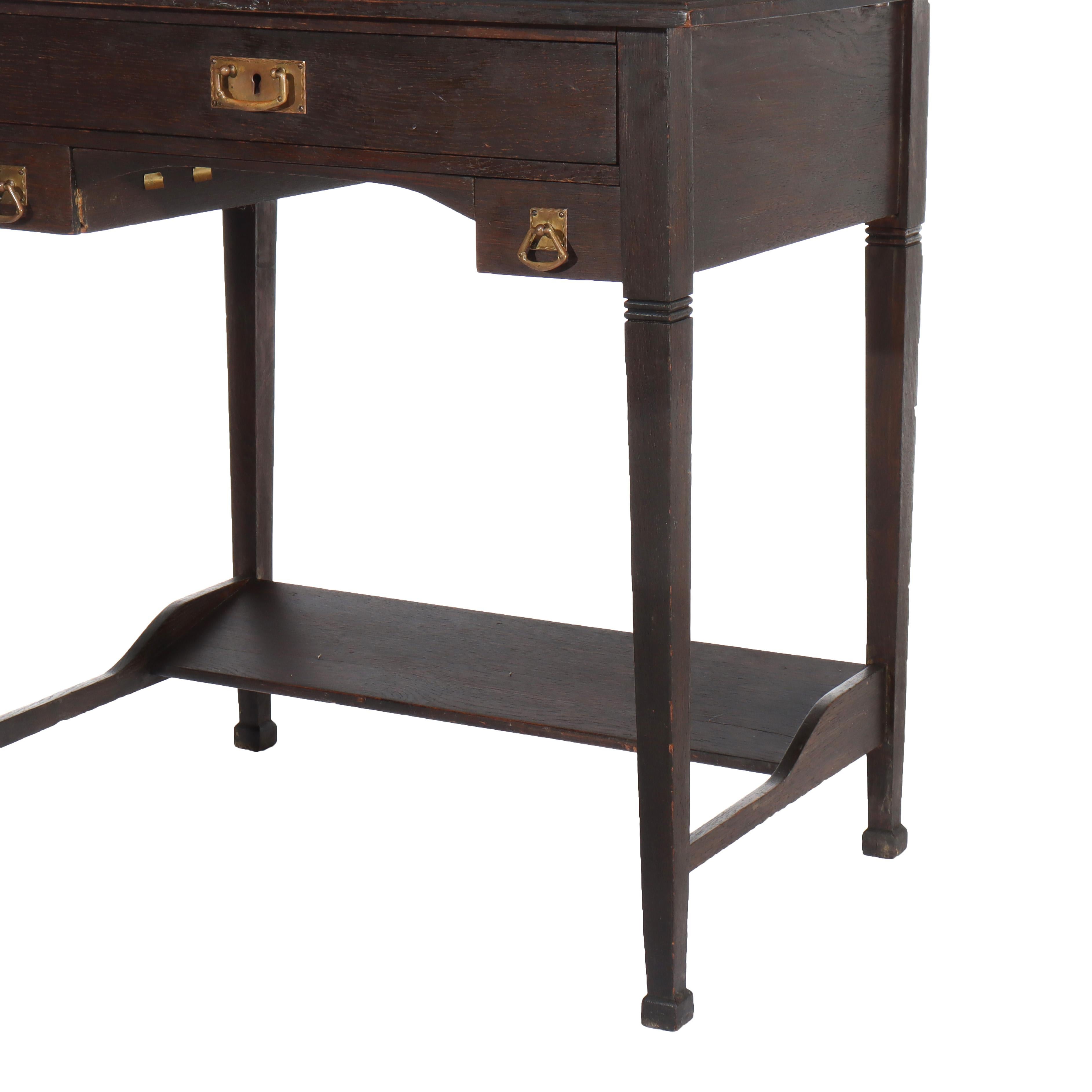 Ancien bureau de dame en chêne de mission de l'école Stickley Arts & Crafts C1920

Dimensions - 44 3/8