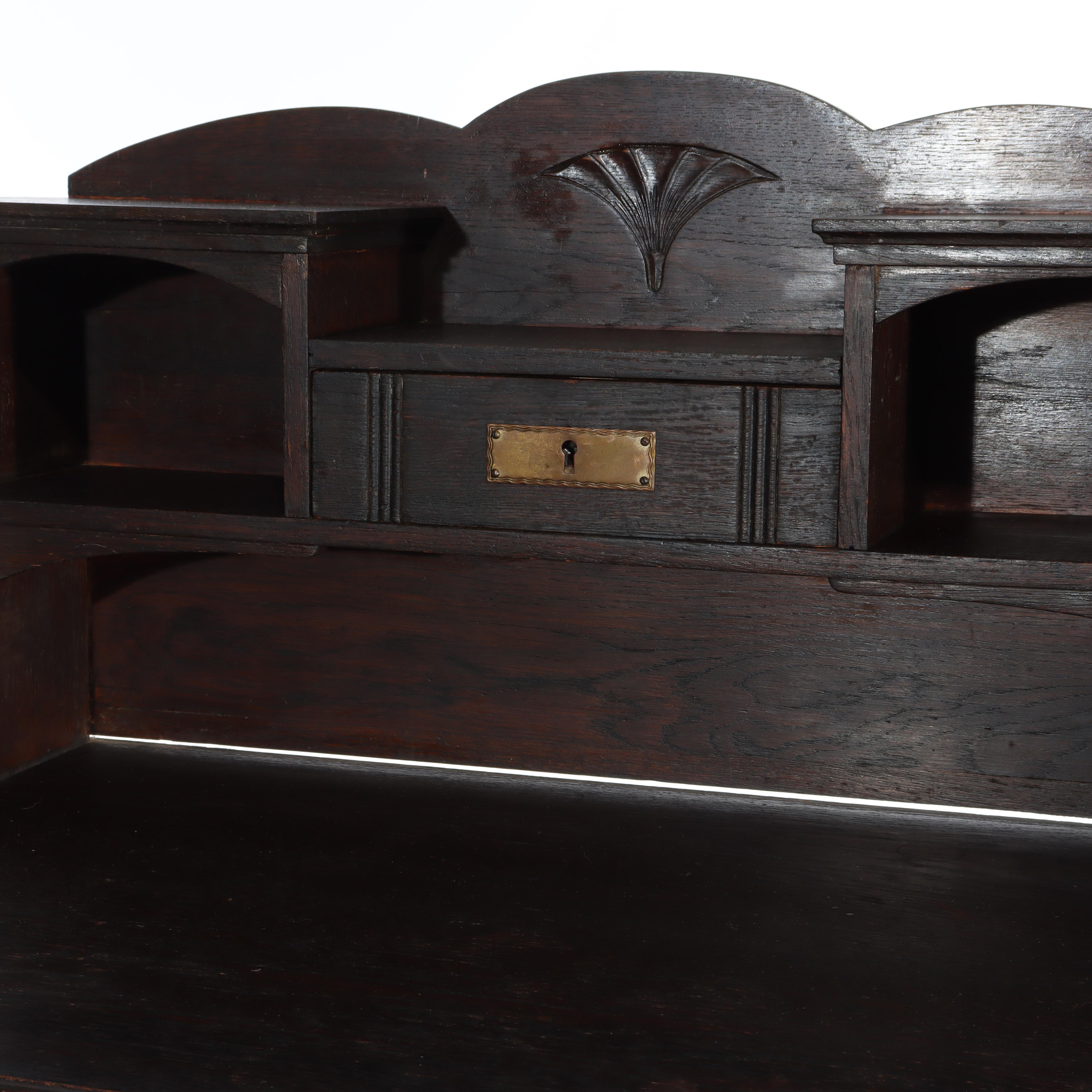 Ancien bureau de dame en chêne Mission Arts & Crafts de l'école Stickley c1920 en vente 1