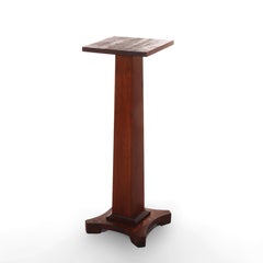 Antique Stickley School Arts & Crafts Mission Oak Plant Stand c1920