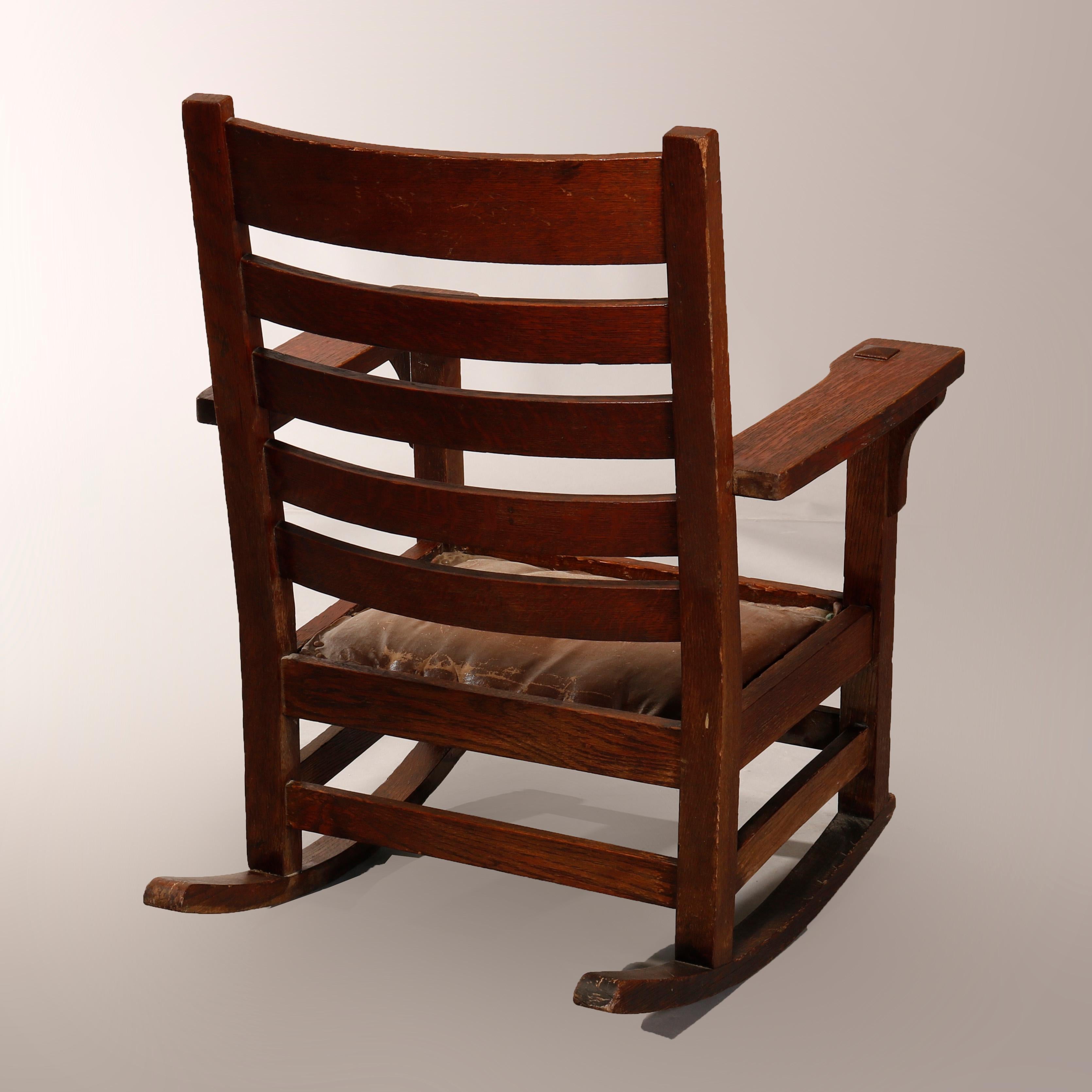 gustav stickley rocking chair