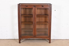 Antique Stickley Style Mission Oak Arts & Crafts Bookcase, Circa 1900