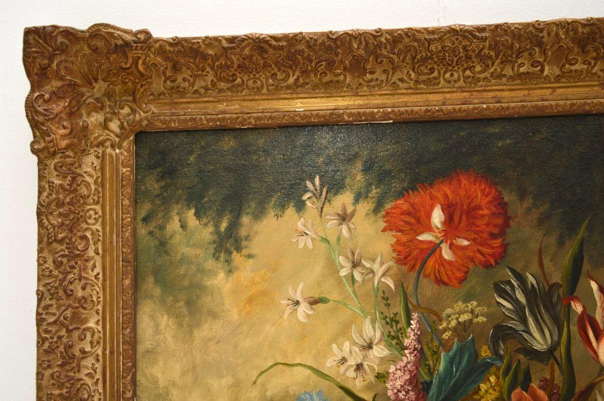 British Antique Still Life Oil Painting on Canvass by Jay Ward
