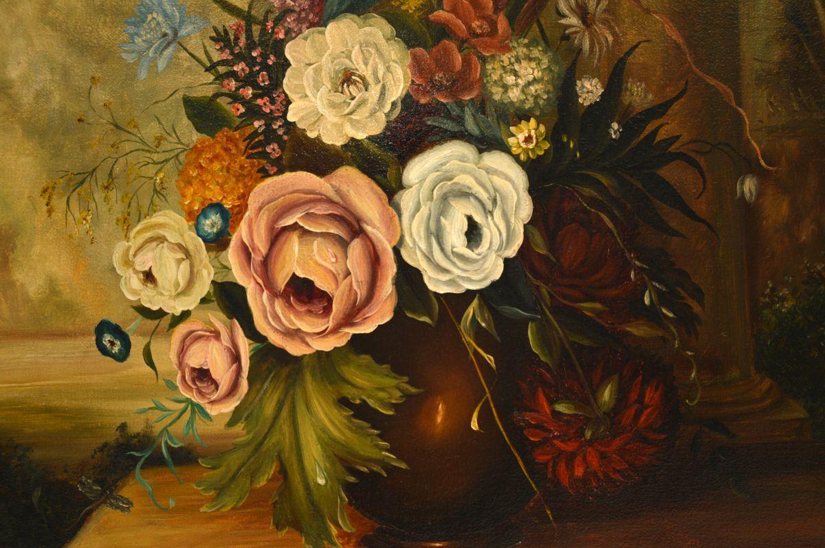Early 20th Century Antique Still Life Oil Painting on Canvass by Jay Ward