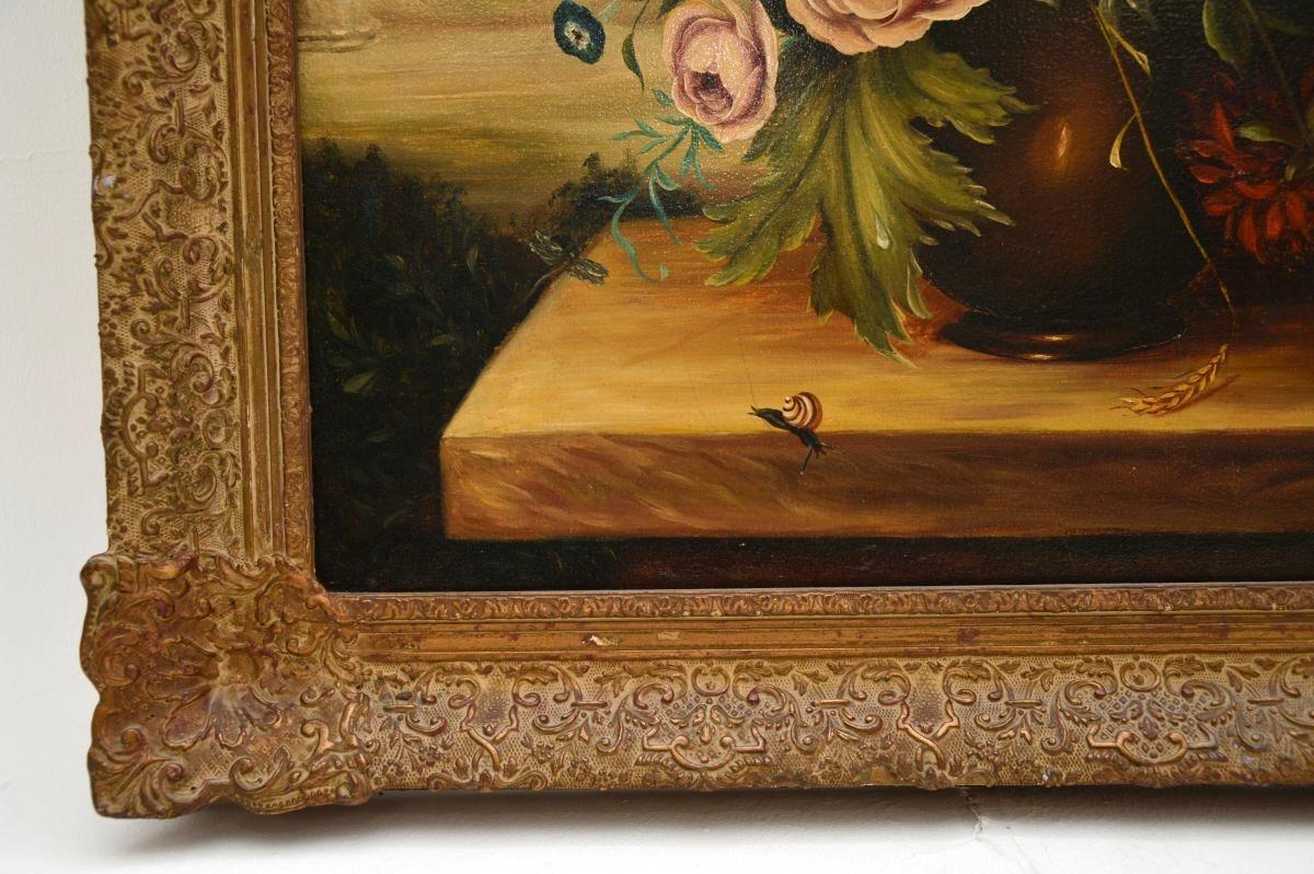 Antique Still Life Oil Painting on Canvass by Jay Ward 3