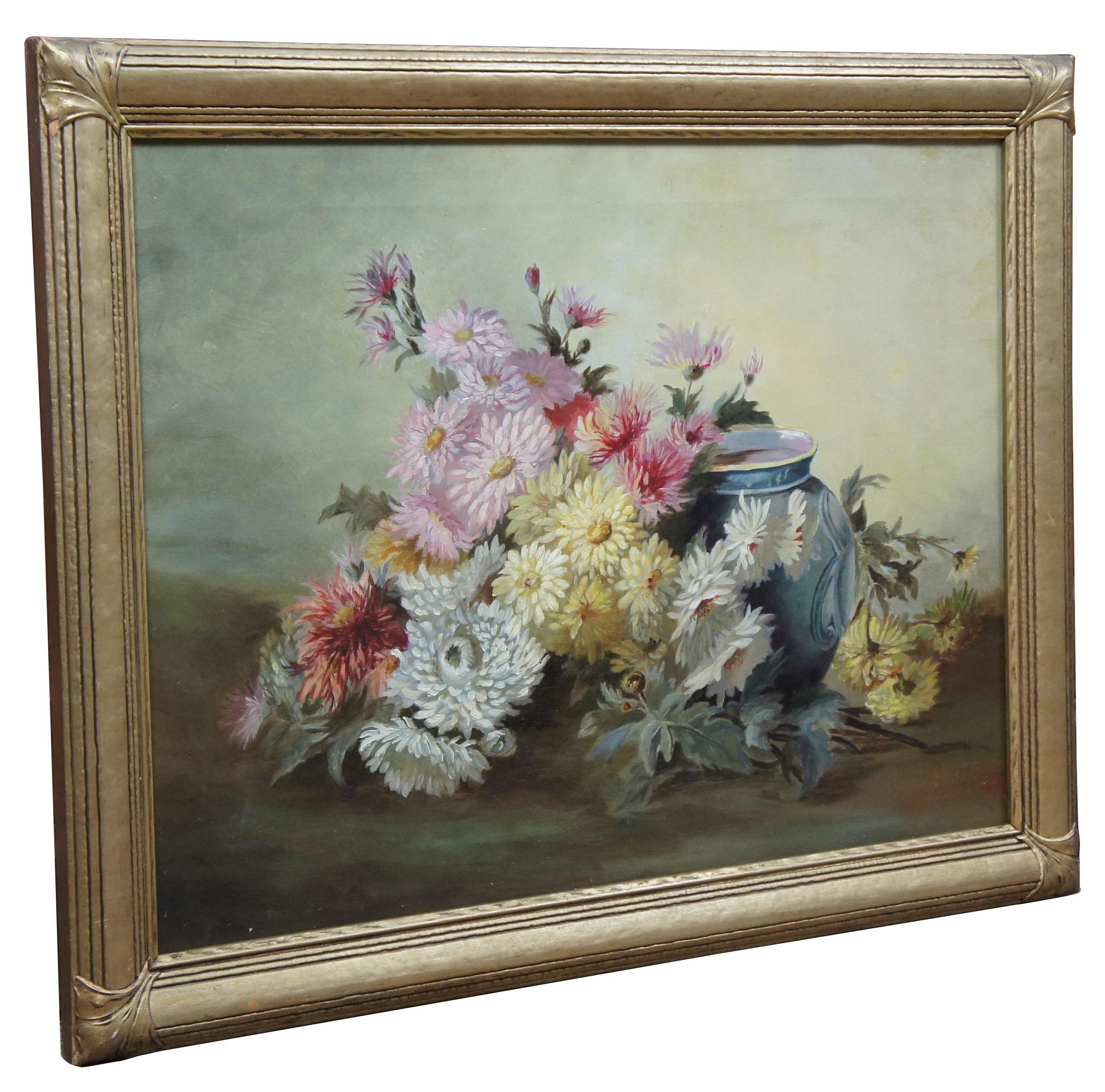 victorian paintings flowers