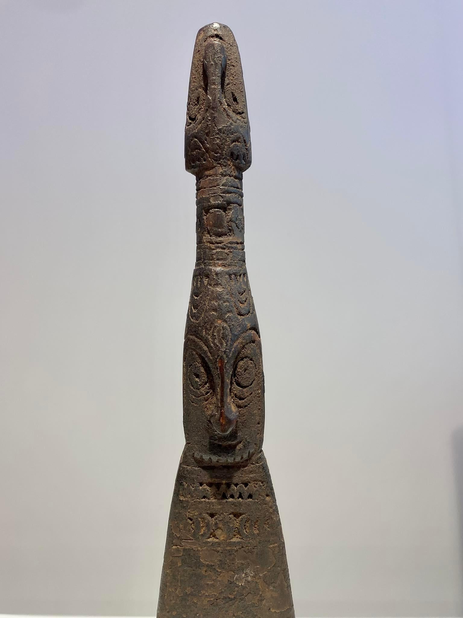 Antique stirrer Lower Sepik Papua New Guinea Murik Lakes Ramu Oceanic art Ramu For Sale 1