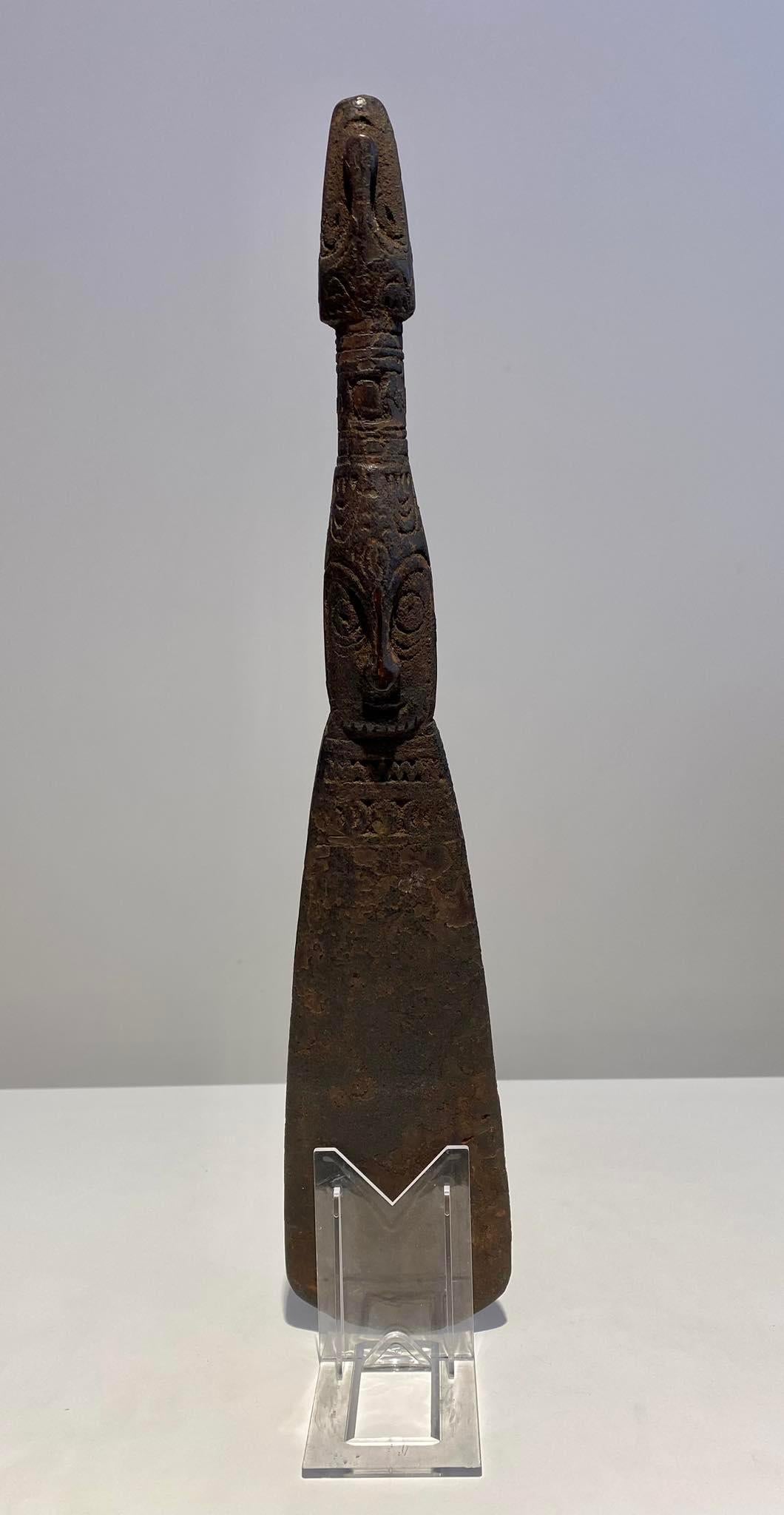 Antique stirrer Lower Sepik Papua New Guinea Murik Lakes Ramu Oceanic art Ramu For Sale 2