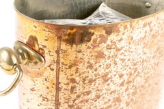 Antique STL French Copper Oval Ice Bucket