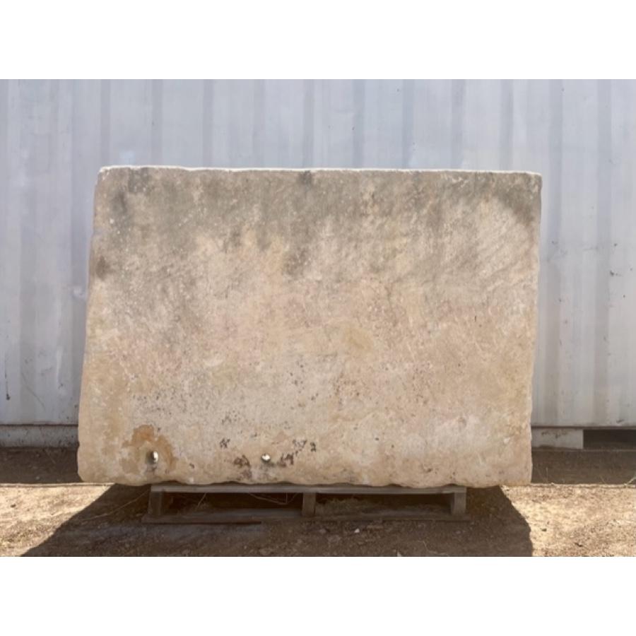 Antique stone basin.
Dimensions: approx - 64”W x 39”D x 46.5”H

Beautiful texture and patina.