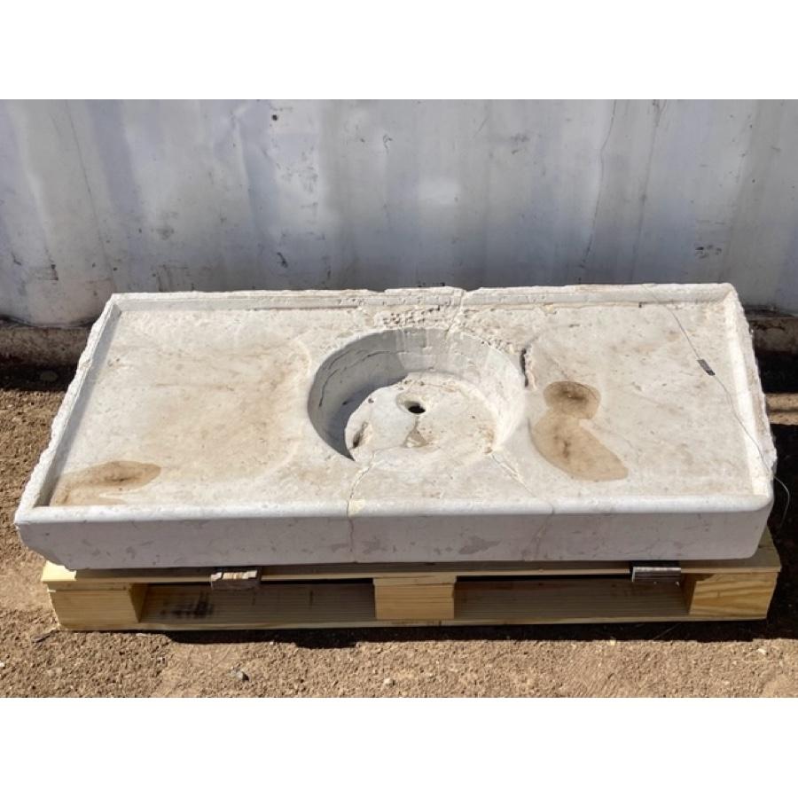 French Antique Stone Basin For Sale