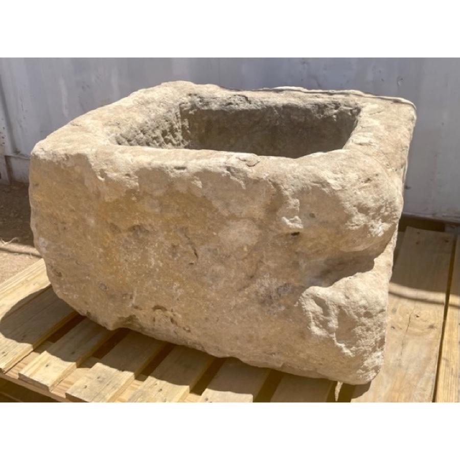 Antique Stone Basin In Fair Condition For Sale In Scottsdale, AZ