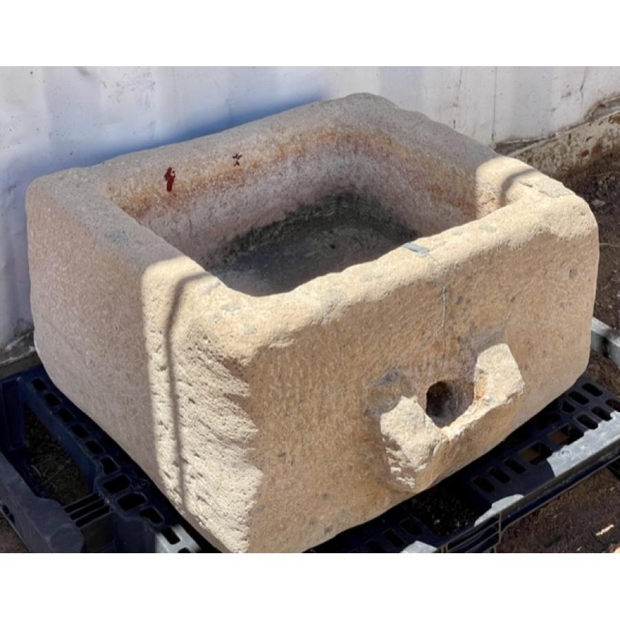 Antique Stone Basin  In Fair Condition For Sale In Scottsdale, AZ