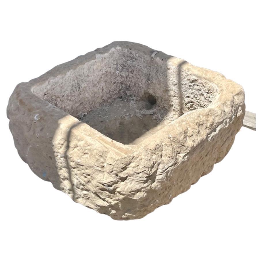 Antique Stone Basin For Sale