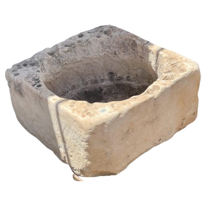 Antique Stone Basin For Sale