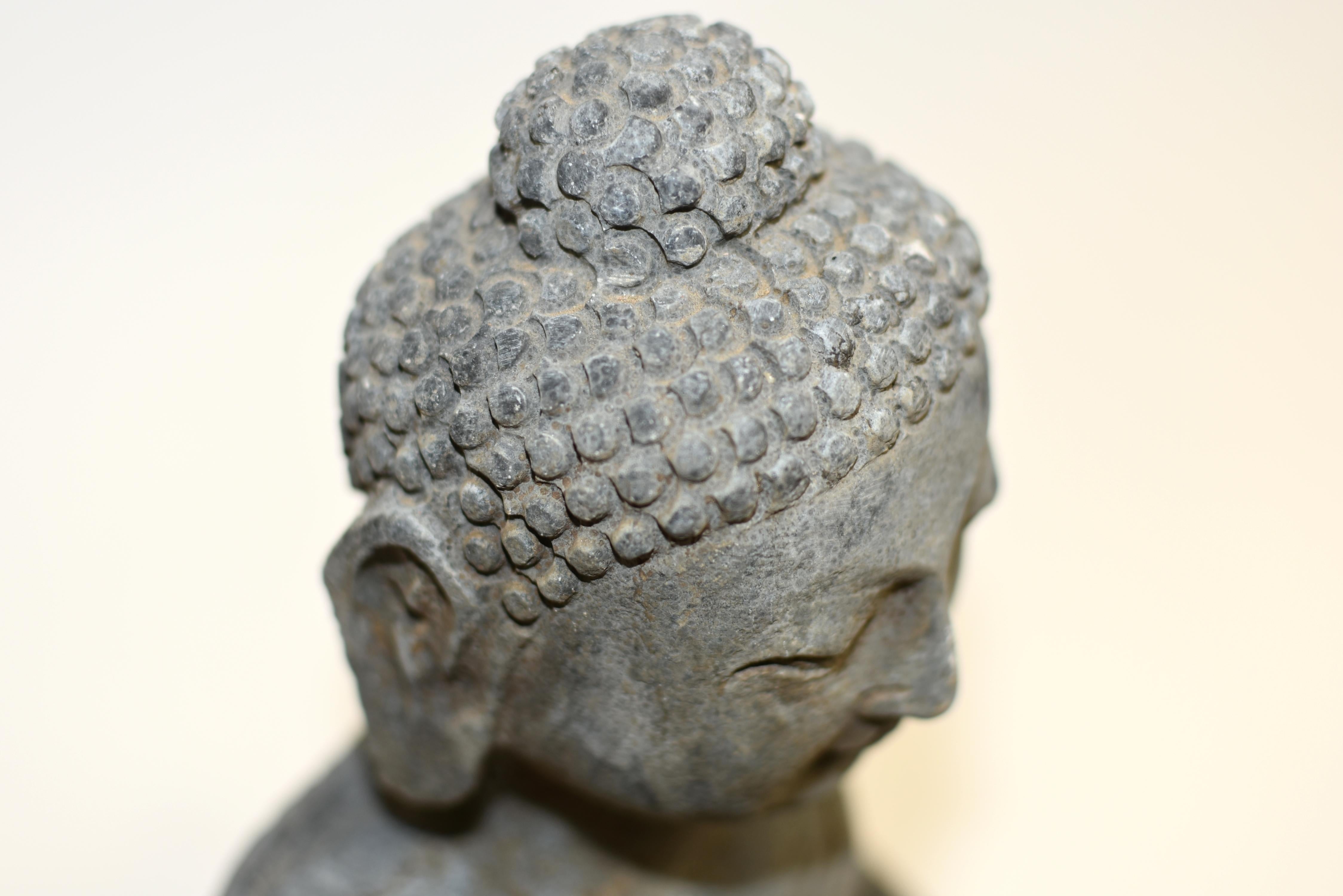 Antique Stone Buddha 29 lb 3