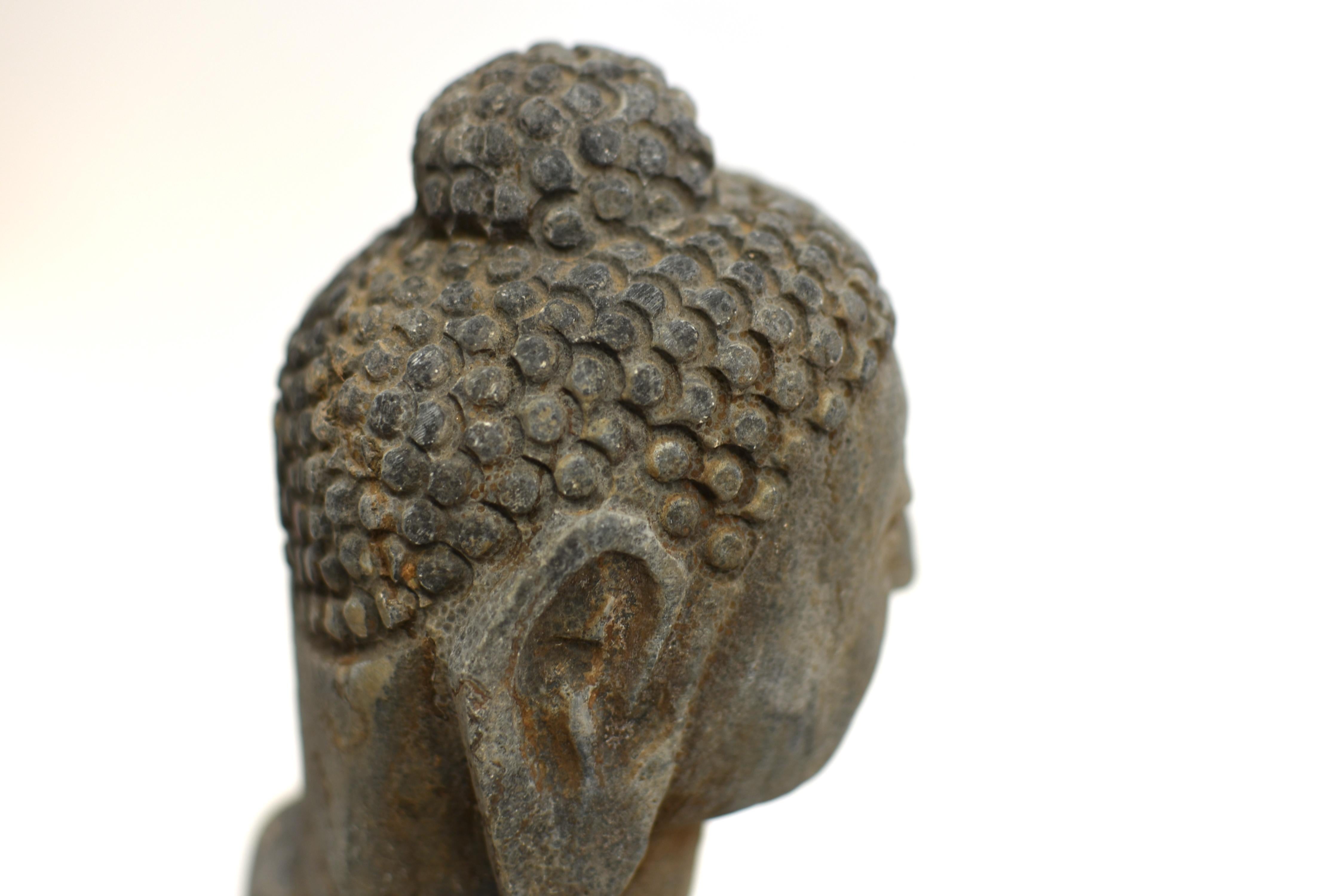 Antique Stone Buddha 29 lb 4