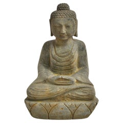 Antiker Buddha aus Stein 29 lb, antik