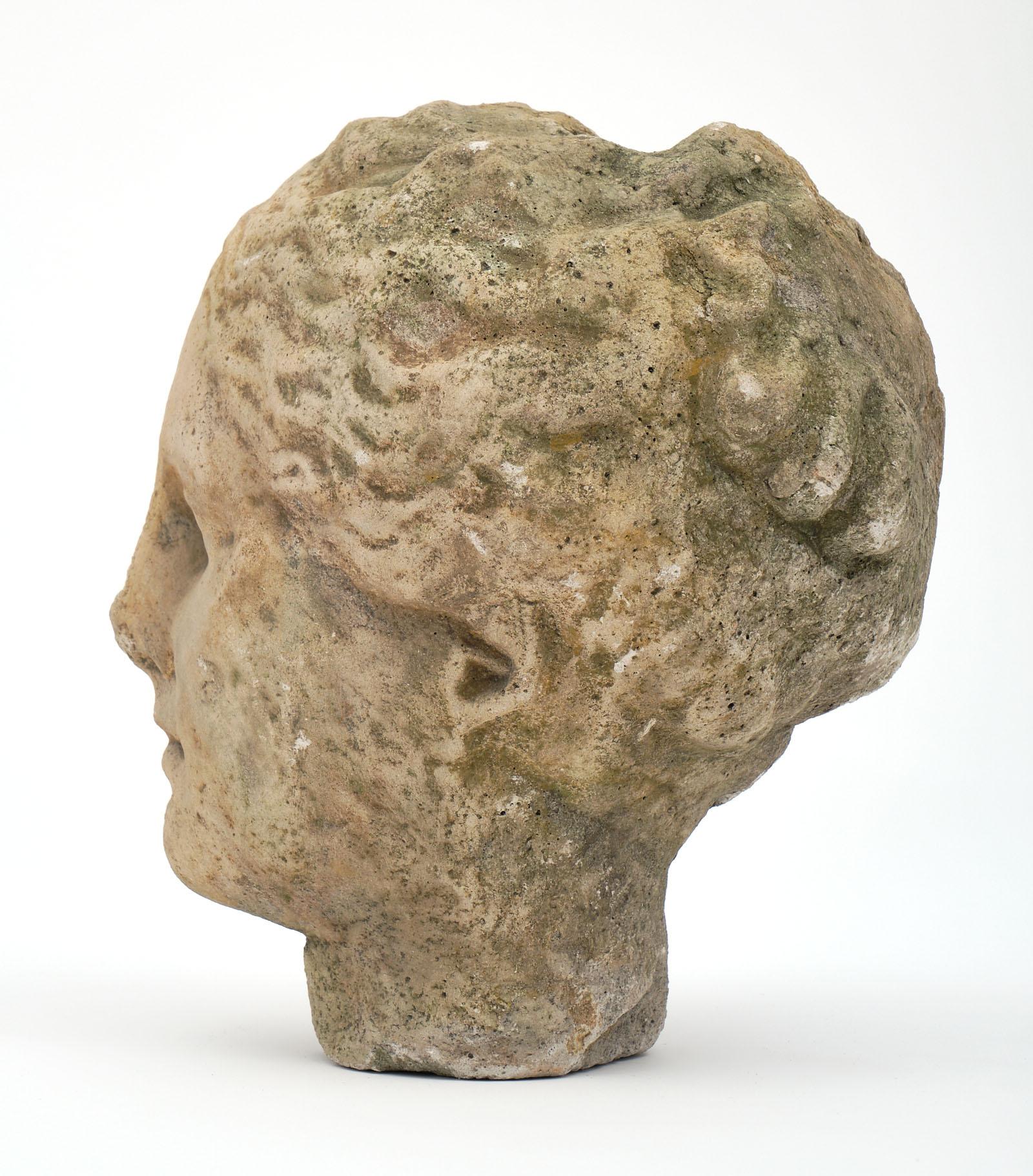 Antique Stone Bust of Athena 1