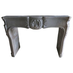 Used Stone Fireplace Louis XV style, 19th C, France