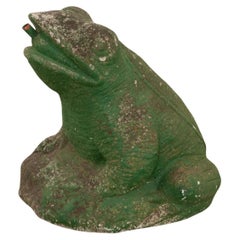 Antique Stone Frog Fountain