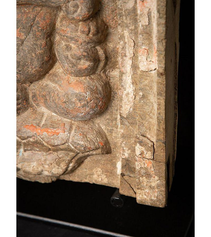 Antike Ganesha-Tafel aus Stein aus Indien im Angebot 8