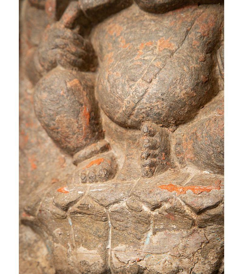 Antike Ganesha-Tafel aus Stein aus Indien im Angebot 9