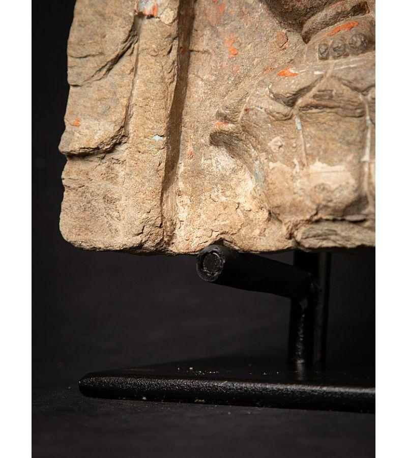 Antike Ganesha-Tafel aus Stein aus Indien im Angebot 11